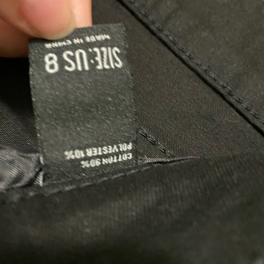 Black denim jeans